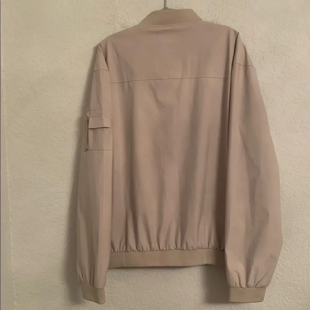 NWT Travels Together With You Men's Beige Windbreaker Jacket Size 3XL